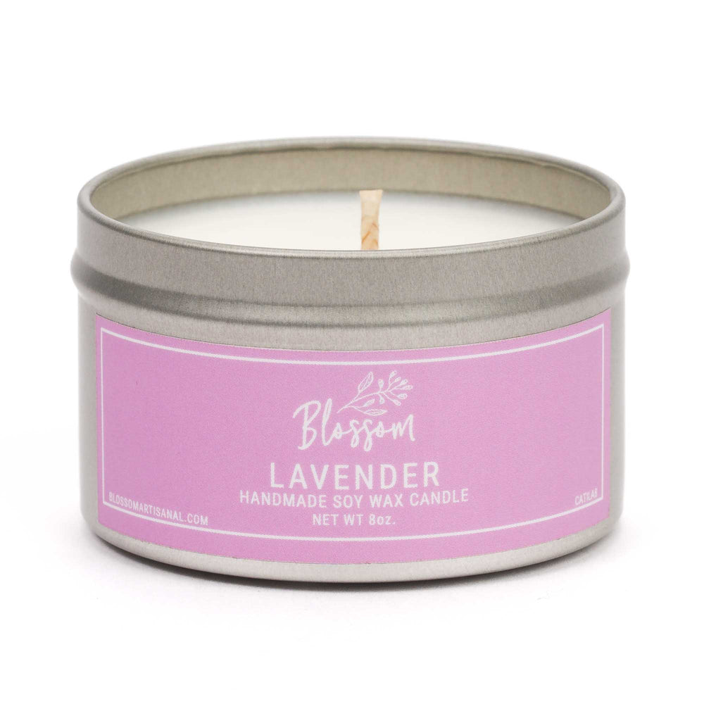 Lavender 8 oz. Tin Soy Wax Candle