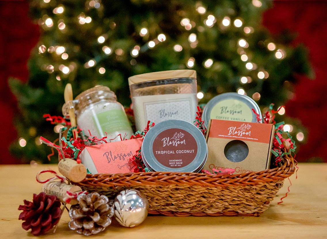 Deck the Halls with Blossom Gift Baskets