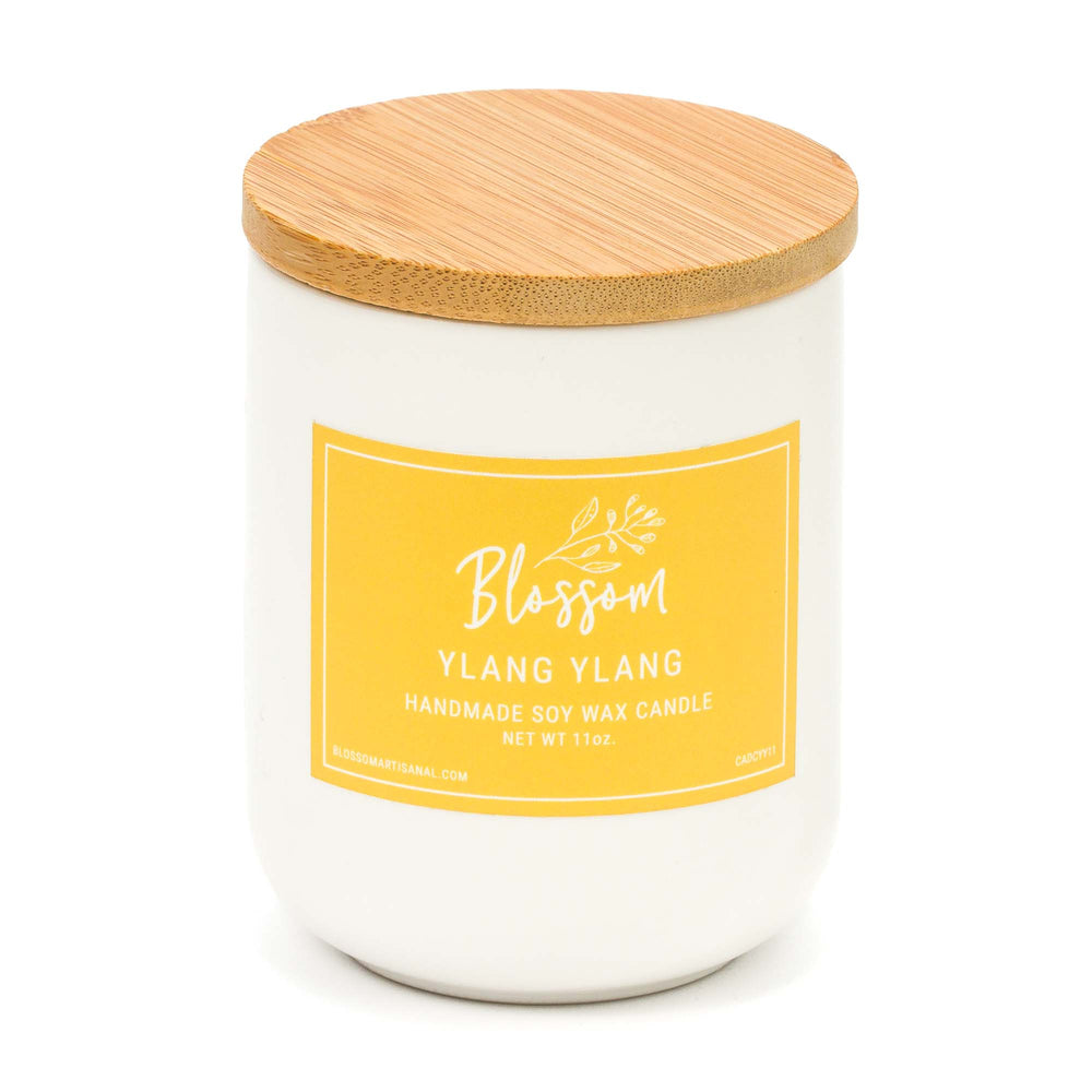 White Deco Soy Wax Candle