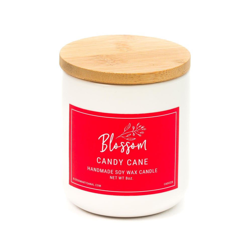 Candy Cane 8 oz. Deco Soy Wax Candle