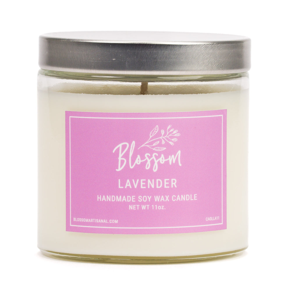 Lavender 11 oz. Glass Soy Wax Candle