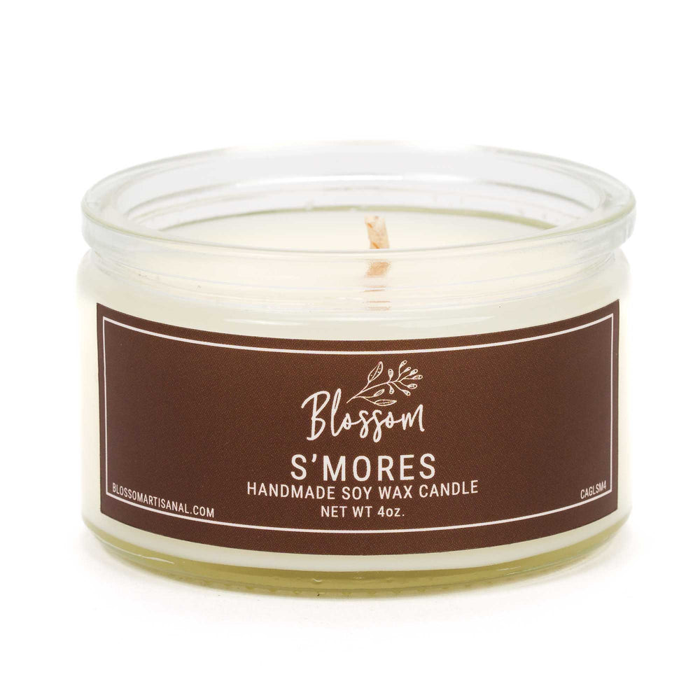 S'mores 4 oz. Glass Soy Wax Candle