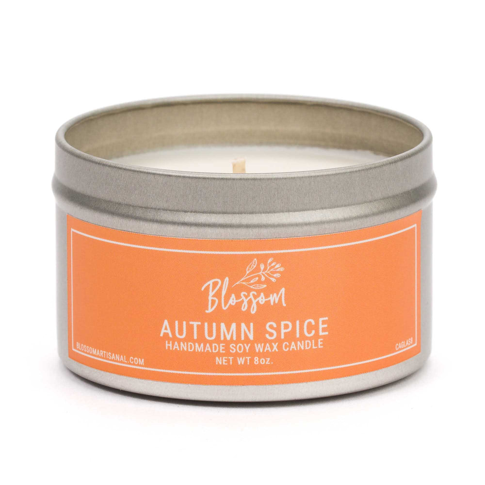Autumn Spice 8 oz. Tin Soy Wax Candle