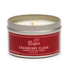 Cranberry Clove 8oz. Tin Soy Wax Candle