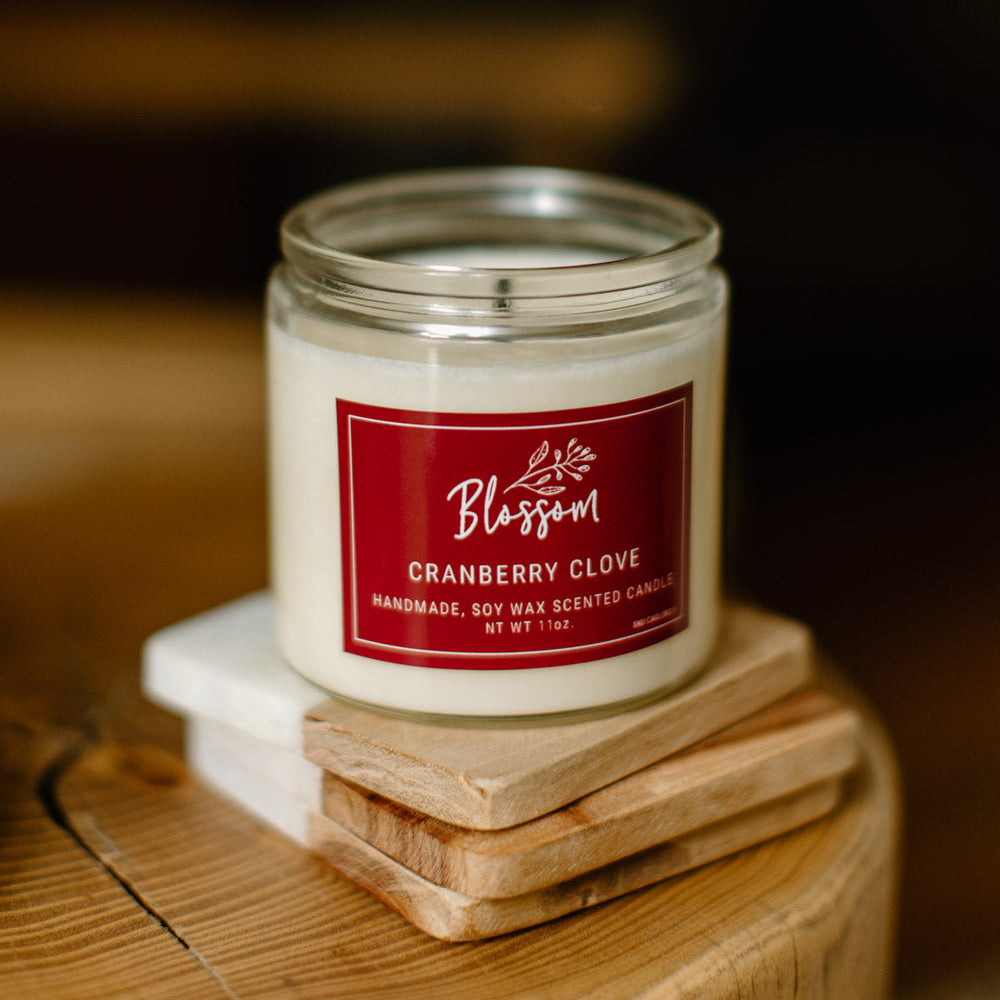 
                  
                    Cranberry Clove 11oz. Glass Soy Wax Candle
                  
                